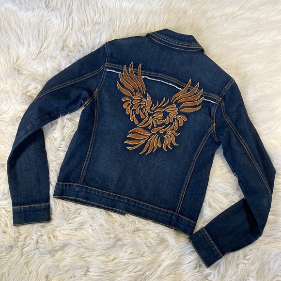 🌈[ Fiorucci ] Embellished Denim Jacket - Picture 2 of 11